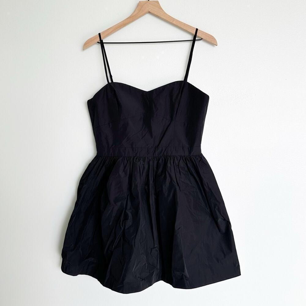 BCBGeneration Black Rustle Chiffon Party Dress